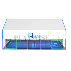 Premium H010R Padel Court with A-Frame Panoramic Design - Full Set Weather-Proof Padel Solution,PLAY WISE,Premium H010R Padel Court with A-Frame Panoramic Design - Full Set Weather-Proof Padel Solution