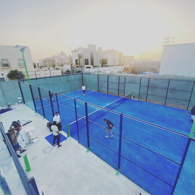 Premium Panoramic Padel Tennis Court (H001A) - Corner-Post-Free Design Full Set with Accessories,PLAY WISE,Padel Panoramica Con Esquina Whole Set Panoramic Padel Tennis Court Paddle Tennis Court Outdoor