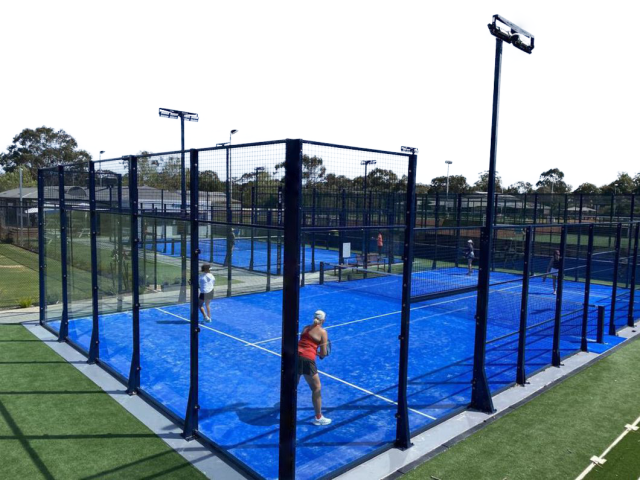 CE Certified Complete Padel Field (H003) - Panoramic Court with Professional Artificial Grass Surface,PLAY WISE,CE Certified Complete Padel Fields Padle Tennis Artificial Grass Paddle Tennis Court Lawn Panorama Court for Grass Padel Tennis