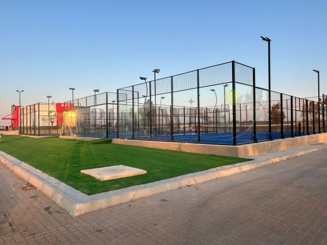 CE Certified Complete Padel Field (H003) - Panoramic Court with Professional Artificial Grass Surface,PLAY WISE,CE Certified Complete Padel Fields Padle Tennis Artificial Grass Paddle Tennis Court Lawn Panorama Court for Grass Padel Tennis