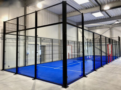 H004 Single Padel Court (20x6m) - Panoramic Full Set for Private & Small Space Installation,PLAY WISE,Standard Size Double and Single Full Set Panoramic Padel Court Customized Service