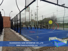 H004 Single Padel Court (20x6m) - Panoramic Full Set for Private & Small Space Installation,PLAY WISE,Standard Size Double and Single Full Set Panoramic Padel Court Customized Service