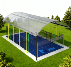 Premium Panoramic Padel Court (H008R) - Full View Design with Permanent Roof Structure,PLAY WISE,Premium Panoramic Padel Court (H008R) - Full View Design with Permanent Roof Structure