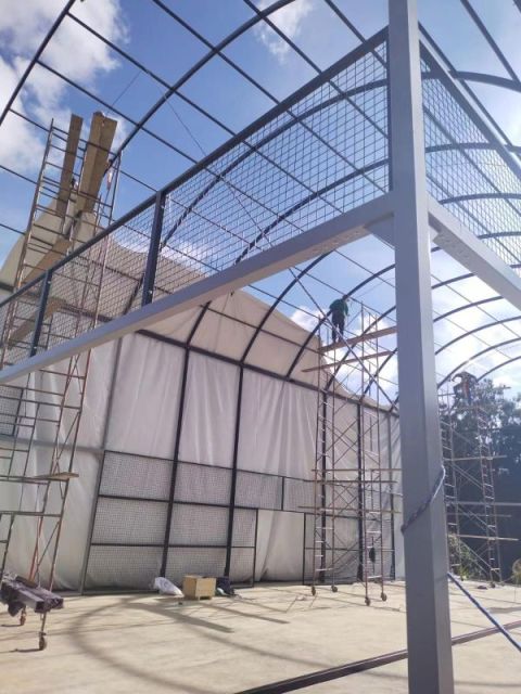 H007R Full Set Panoramic Padel Court with Simple Protective Roof - Premium Outdoor Solution,PLAY WISE,H007R Full Set Panoramic Padel Court with Simple Protective Roof - Premium Outdoor Solution