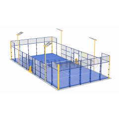 CE Certified Complete Padel Field (H003) - Panoramic Court with Professional Artificial Grass Surface,PLAY WISE,CE Certified Complete Padel Fields Padle Tennis Artificial Grass Paddle Tennis Court Lawn Panorama Court for Grass Padel Tennis
