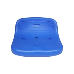 Chang-L HDPE hollow blow molded stadium seat W410×D420×H170mm front view showing stress-free twin-wall shell profile, consistent wall thickness geometry, and seat face finish manufactured from Saudi Arabia BN HDPE 5502