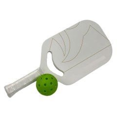 Clear high-magnification cross-section view showing the boundary interaction between the PP honeycomb and foam core injection within the Edgeless Pickleball Paddle dual-layer core structure.