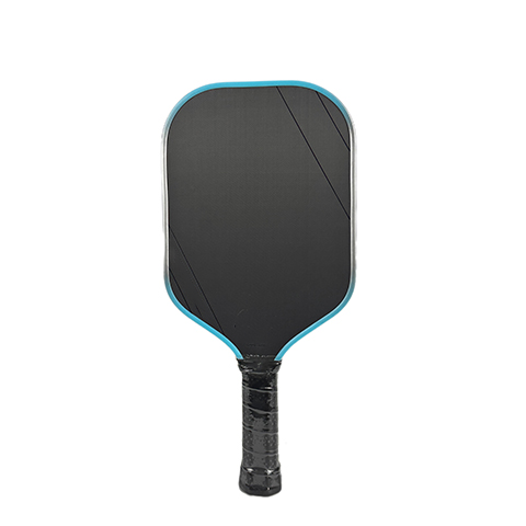 Trufoam SX-CP-T pickleball paddle, full geometric perspective showing the T700 carbon fiber face panel and TPU edge guard, for wholesale and private label sourcing review.