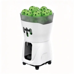 Portable Pickle Ball Machine front view with ABS and metal structure