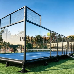 Float Panoramic Padel Court H012 with tempered glass and steel structure