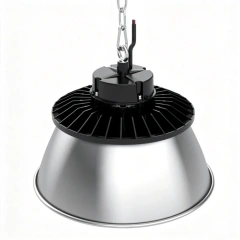 LED high-bay light fixture for sports arenas with anti-glare optical design