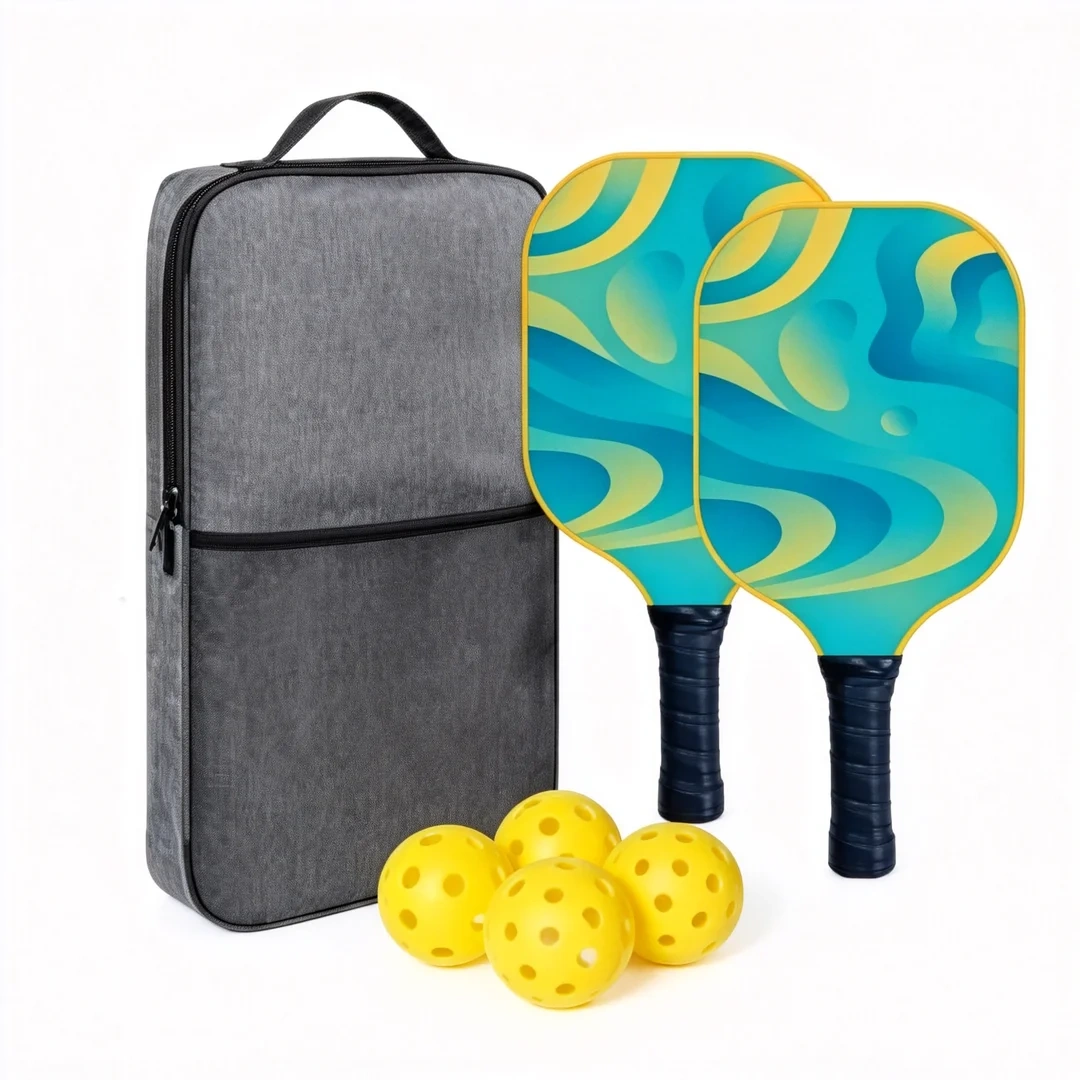 PU handle detail of wooden pickleball paddle