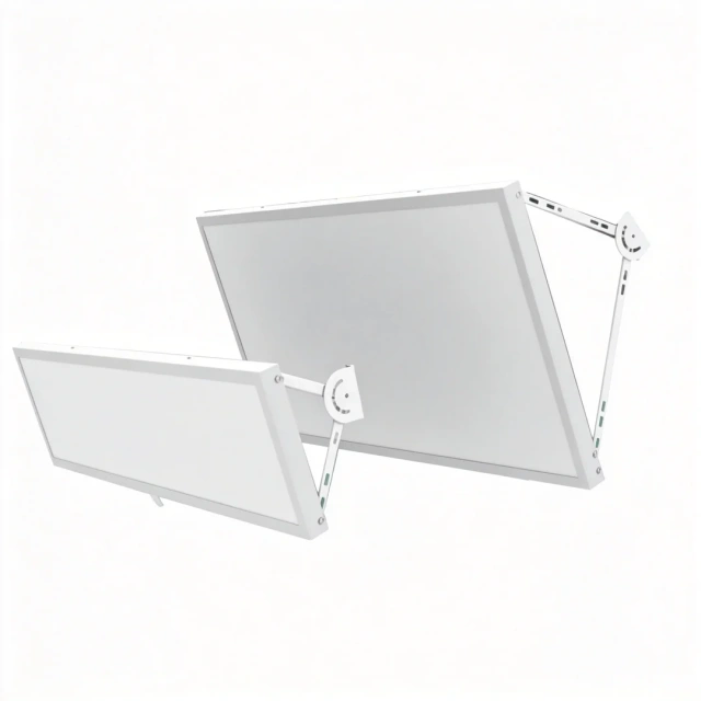 Badminton court flat panel light with anti-glare optical design front view