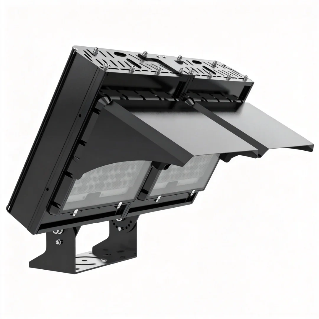 LED Sports Court Light 400-500W with 6063-T5 aluminum housing and adjustable bracket design