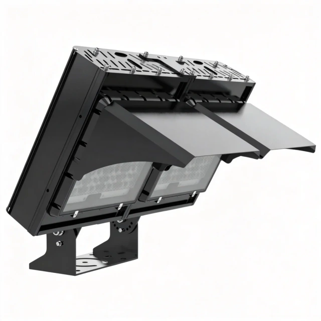 LED Sports Court Light 400-500W with 6063-T5 aluminum housing and adjustable bracket design
