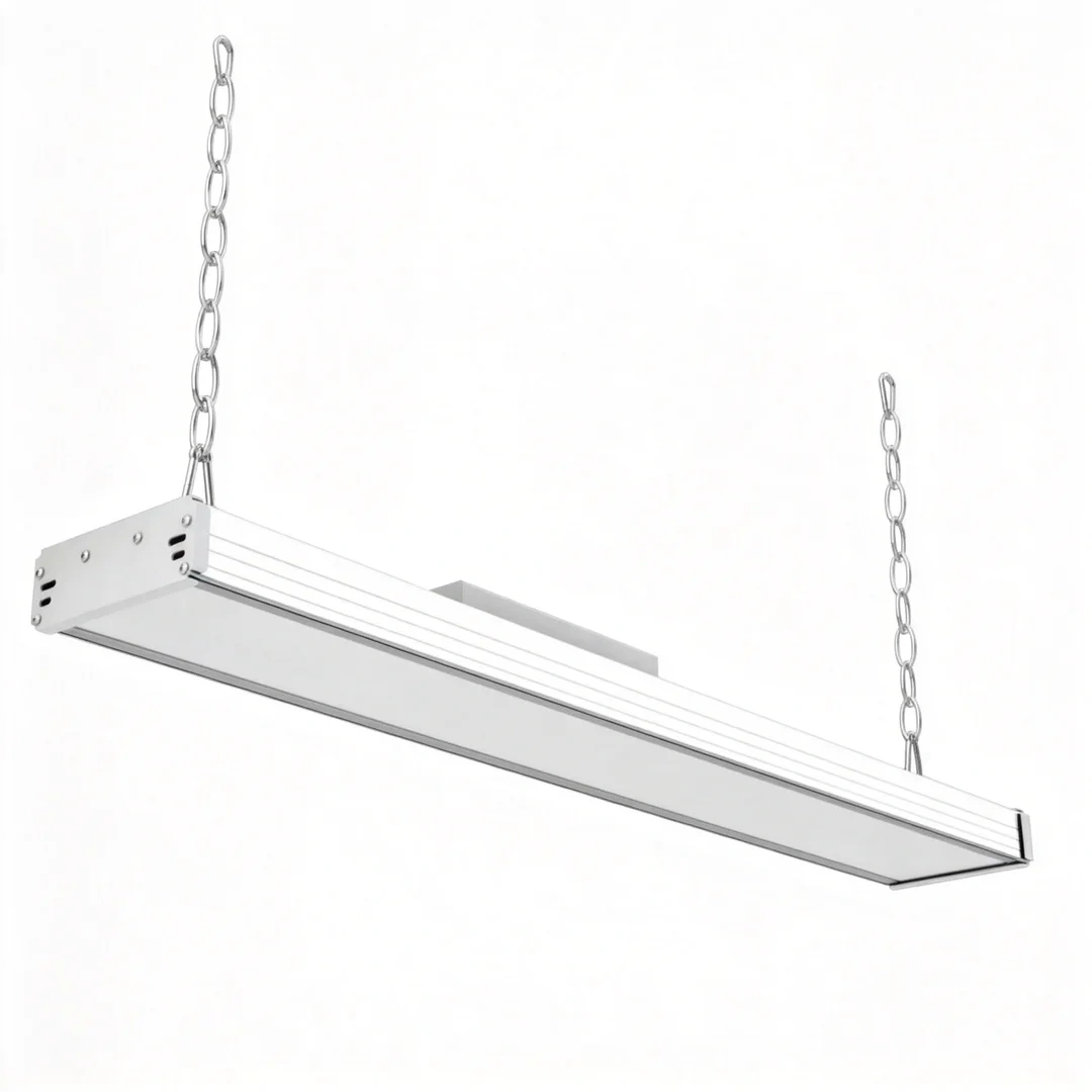 Linear LED arena light fixture with aluminum housing for indoor sports lighting