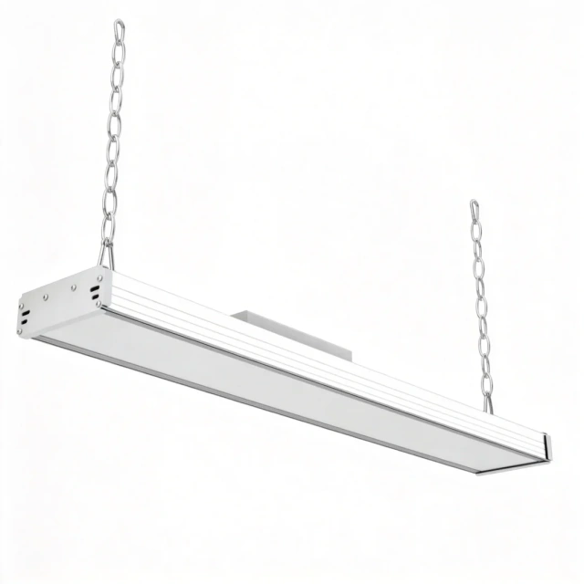 Linear LED arena light fixture with aluminum housing for indoor sports lighting