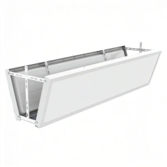 Single-sided and double-sided flat panel lighting fixtures for badminton courts