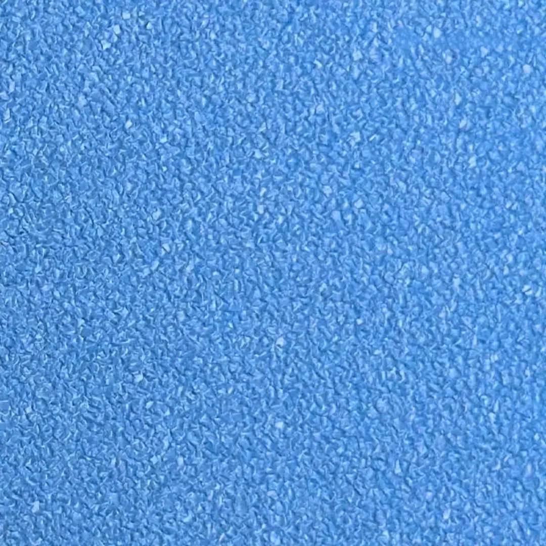 Close-up view of compact sand texture on PVC pickleball flooring surface