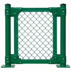 Concave Steel Frame Assembly Fence installed around outdoor sports court enclosure