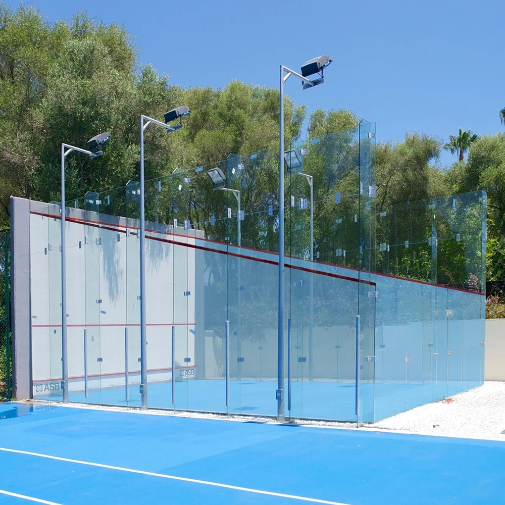 Maple floor and multilayer board flooring structure for squash court construction