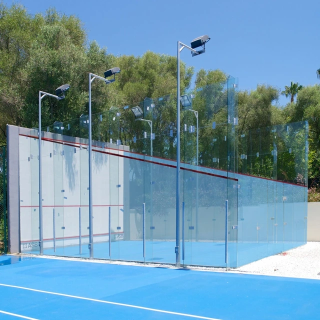 Maple floor and multilayer board flooring structure for squash court construction