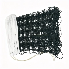 Volleyball Net PD-030 with knotless polyester mesh and leather edge reinforcement