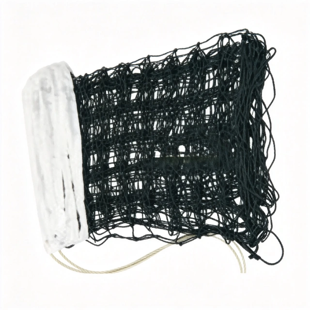 Volleyball Net PD-030 with knotless polyester mesh and leather edge reinforcement