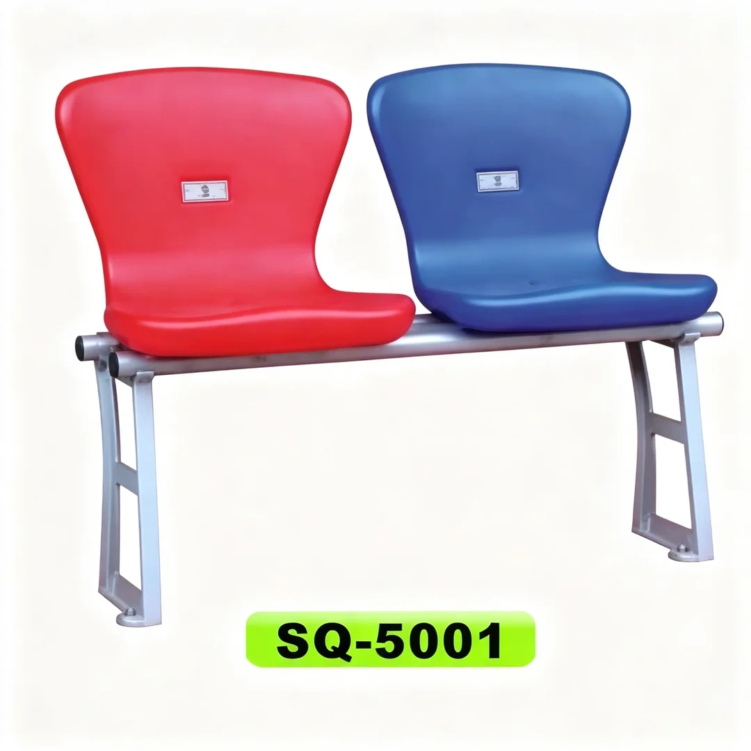 Fixed grandstand seats SQ-5001 SQ-5003 SQ-6007 installed in stadium seating rows