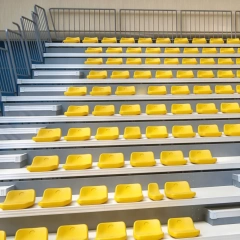 Manual electric low backrest activity stand stadium seating system for sports venues