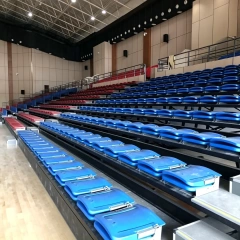 Telescopic Stands and Seats SQ-9003 full retractable stadium seating system view