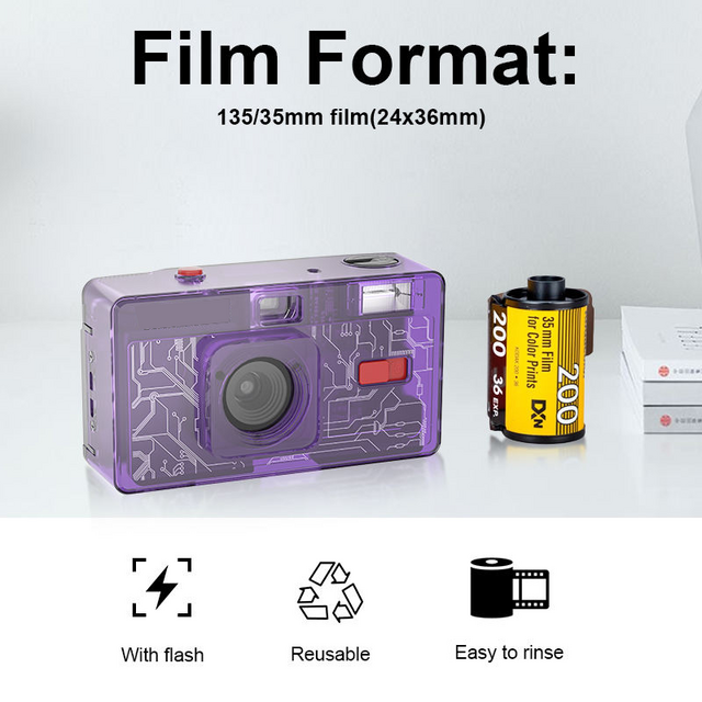 Portable 35mm Film reusable camera, E-Modest Limited. ,Portable 35mm Film reusable camera- E-Modest Limited.