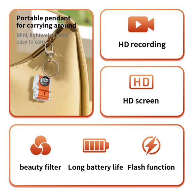 Mini digital snap camera keychain, E-Modest Limited. ,Mini digital snap camera keychain