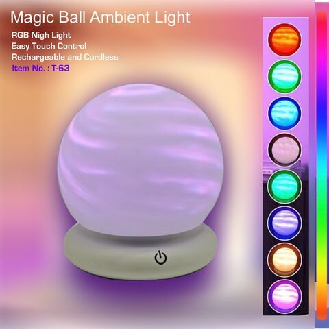 Ambient Magic Ball RGB Light with Remote Control, E-Modest Limited. ,Ambient Magic Ball RGB Light with Remote Control- E-Modest Limited.