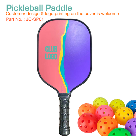 Pickleball paddle Glass Fiber, customized company name and logo printing on paddle Polypropylene honeycomb Core, E-Modest Limited. ,Pickleball paddle Glass Fiber, customized company name and logo printing on paddle Polypropylene honeycomb Core