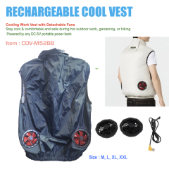 Air Condition Cool Vest Cool vest Air-Conditioned Waistcoat with Reflective Stripes, Rechargeable Work Clothes, E-Modest Limited. ,Air Condition Cool Vest Cool vest Air-Conditioned Waistcoat with Reflective Stripes, Rechargeable Work Clothes