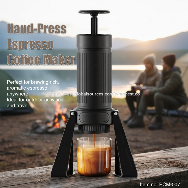 Manual Espresso Coffee Maker Portable without electricity, Hand-press Espresso and Capsule Coffee maker, E-Modest Limited. ,Manual Espresso Coffee Maker Portable without electricity, Hand-press Espresso and Capsule Coffee maker