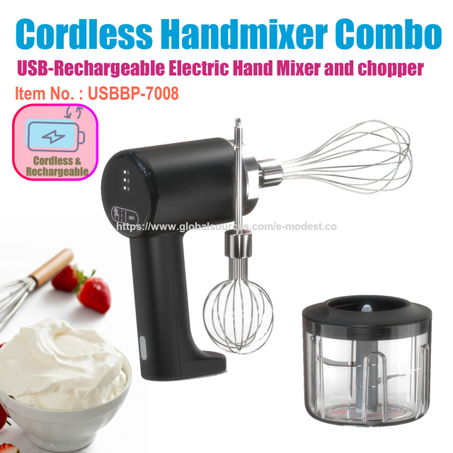Rechargeable Portable Handmixer combo, Cordless Portable whisk& mixer, E-Modest Limited. ,Rechargeable Portable Handmixer combo, Cordless Portable whisk& mixer- E-Modest Limited.
