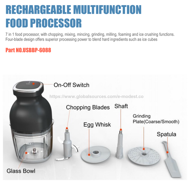 Rechargeable Portable Multifunction Food Processor. Multifunction cordless, 8-in-1 Food Processor, E-Modest Limited. ,Rechargeable Portable Multifunction Food Processor. Multifunction cordless, 8-in-1 Food Processor- E-Modest Limited.