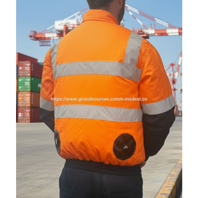 Cool Fan Safety Jacket, E-Modest Limited. ,Cool Fan Safety Jacket