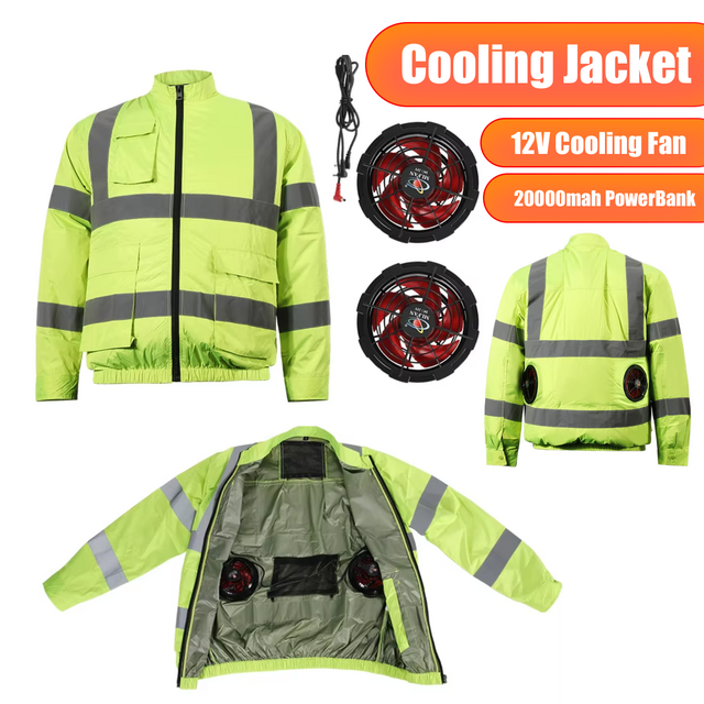 Unisex Cooling Jacket with Reflective Strips, E-Modest Limited. ,Unisex Cooling Jacket with Reflective Strips