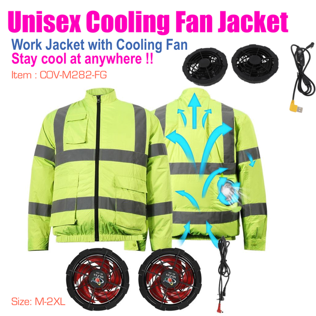 Unisex Cooling Jacket with Reflective Strips, E-Modest Limited. ,Unisex Cooling Jacket with Reflective Strips