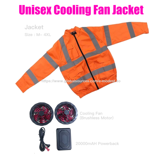 Cool Fan Safety Jacket, E-Modest Limited. ,Cool Fan Safety Jacket