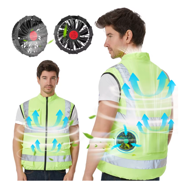 Share to Cooling vest for construction workers, Work Cloth with Cooling Fan and Reflective Stripes, E-Modest Limited. ,Share to Cooling vest for construction workers, Work Cloth with Cooling Fan and Reflective Stripes