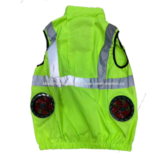 Work Cloth with Cooling Fan and Reflective Stripes, E-Modest Limited. ,Work Cloth with Cooling Fan and Reflective Stripes
