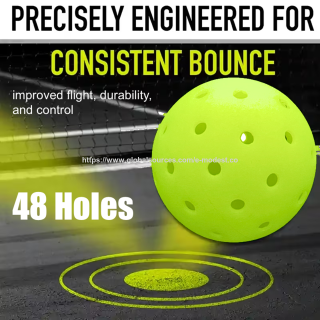 Pickleball Ball PPA 48 holes Pckleball ball, E-Modest Limited. ,Pickleball Ball PPA 48 holes Pckleball ball