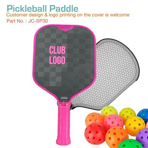 Pickleball paddle, professional level, Competition-level, logo printing on paddle, Polypropylene honeycomb Core, E-Modest Limited. ,Pickleball paddle, professional level, Competition-level, logo printing on paddle, Polypropylene honeycomb Core- E-Modest Limited.