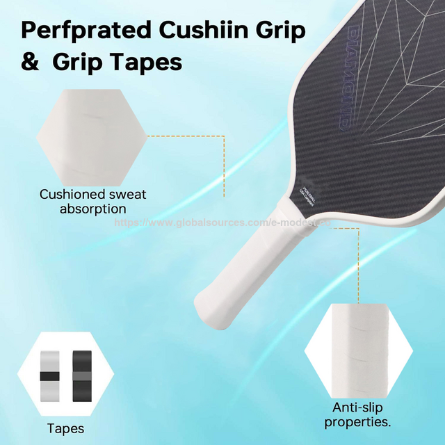 Pickleball paddle, USAPA, Professional & Competition-level, logo printing on paddle, Polypropylene honeycomb Core, Heat-press mol, E-Modest Limited. ,Pickleball paddle, USAPA, Professional & Competition-level, logo printing on paddle, Polypropylene honeycomb Core, Heat-press mol