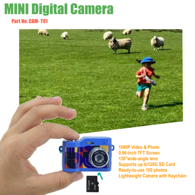 Mini digital camera keychain, E-Modest Limited. ,Mini digital camera keychain
