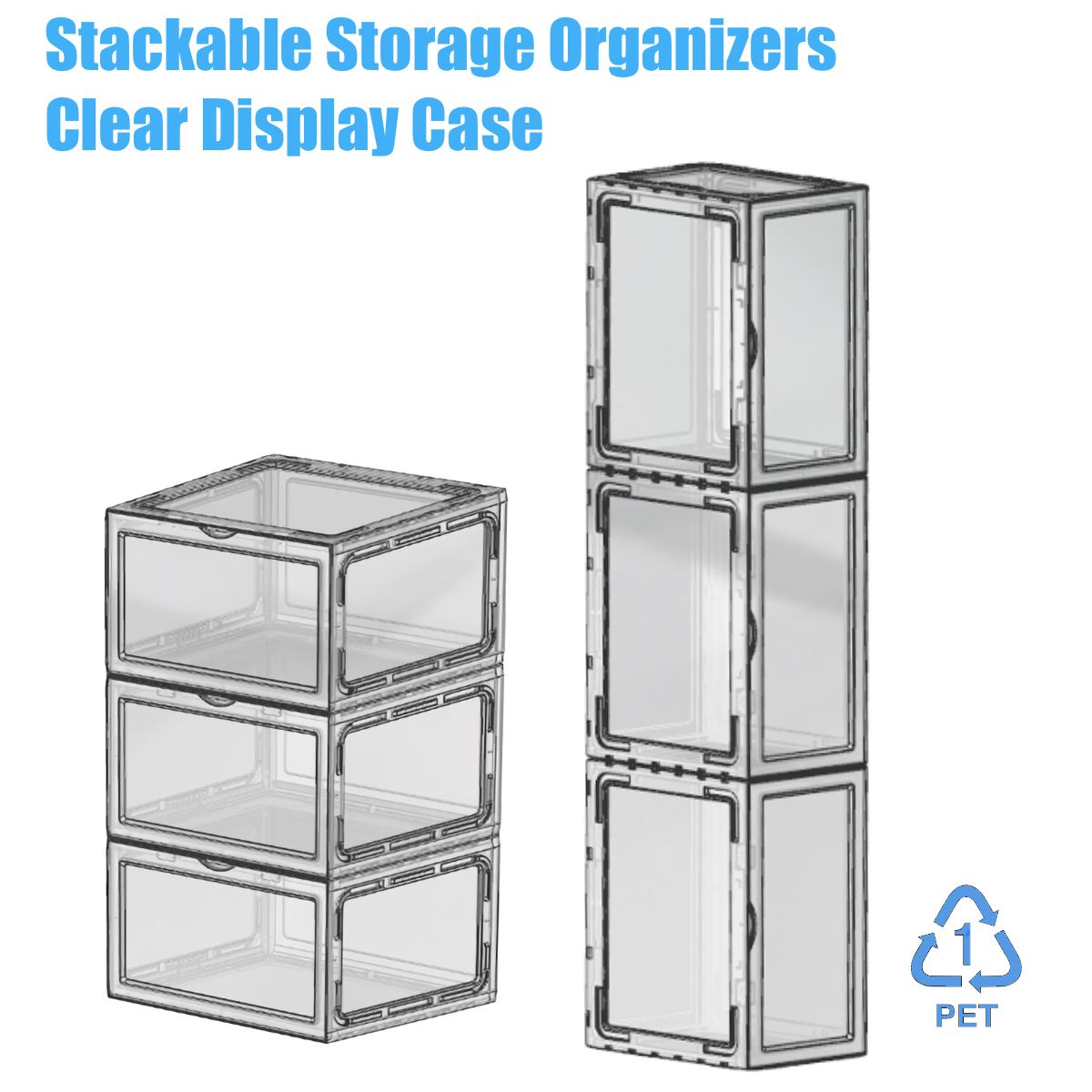 Stackable Clear Display box, E-Modest Limited. ,Stackable Clear Display box